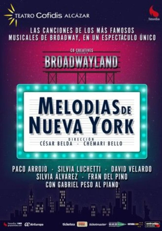 Poster del musical Melodías de Nueva York (2017)