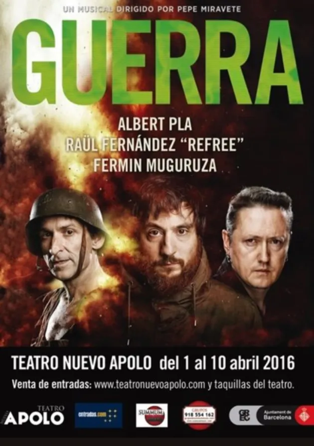 Poster del musical Guerra (2016)