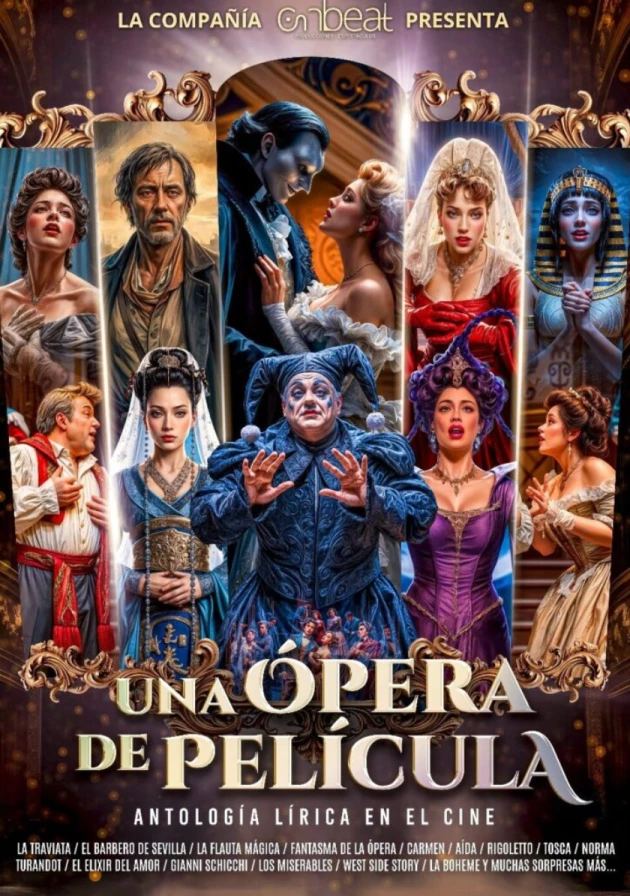 Poster del musical Una ópera de película