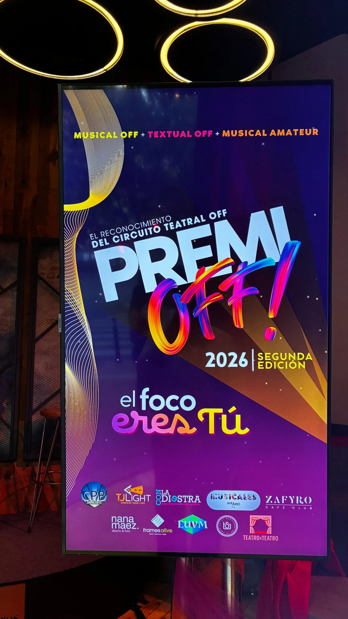 PremiOFF 2026: La noche del teatro independiente y alternativo