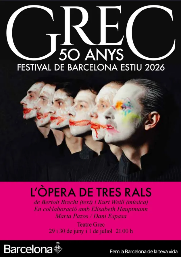 Poster del musical L'òpera de tres rals (2026)