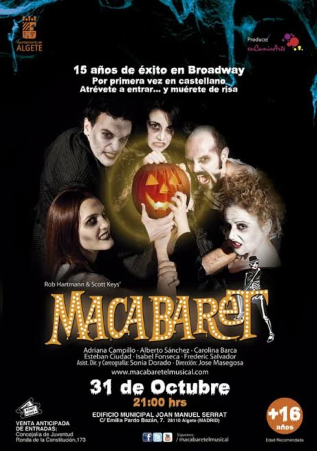Poster del musical Macabaret (2012)