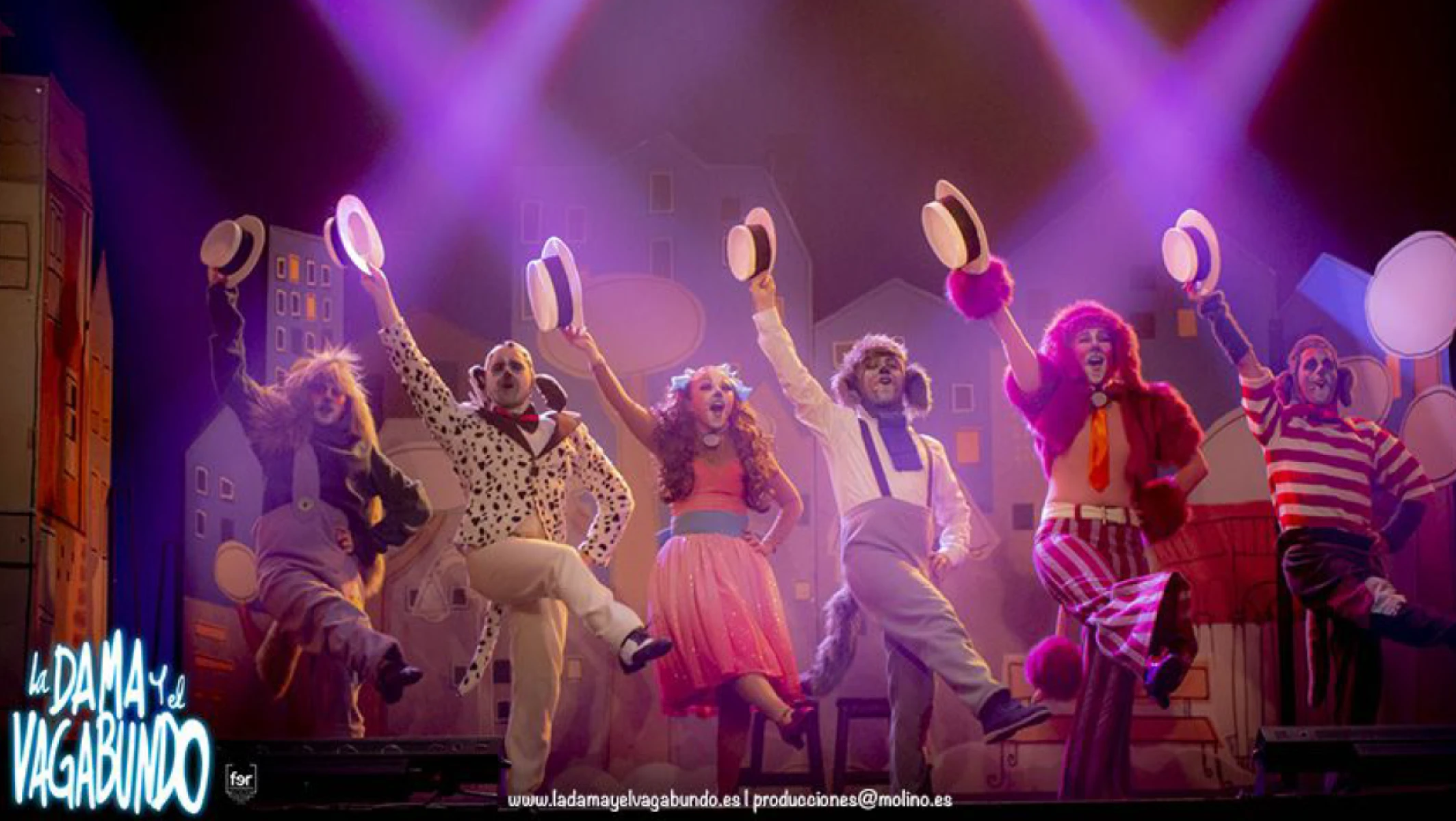 Imagen del musical La dama y el vagabundo (2018)