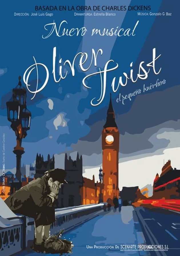 Poster del musical Oliver Twist, el pequeño huérfano (2017)