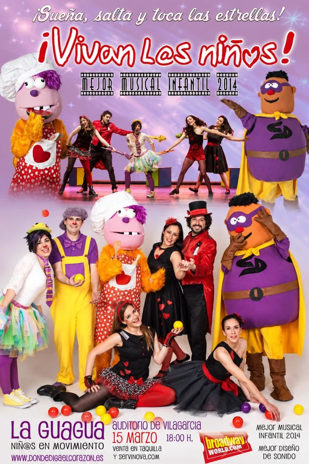 Poster del musical Vivan los niños! (2014)