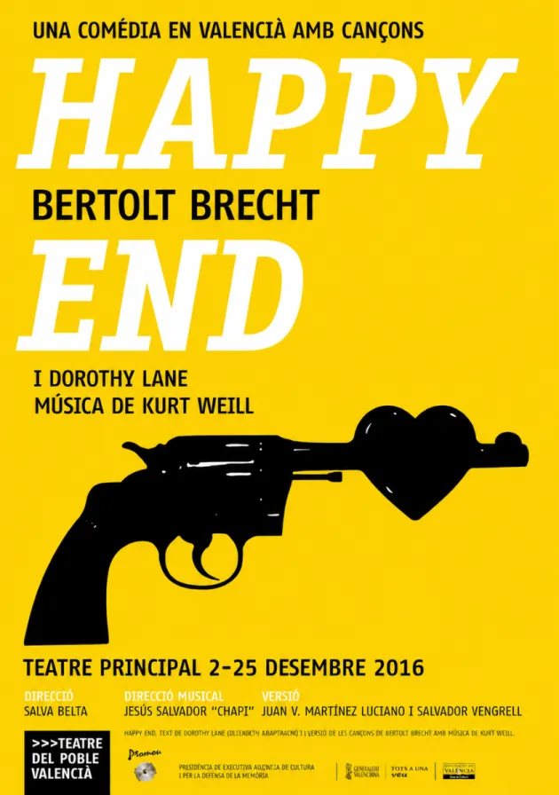 Poster del musical Happy end (2016)